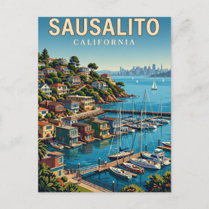 Carte Postale Front de mer de Sausalito Californie