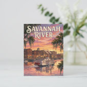 Carte Postale Front de mer de Savannah (Debout devant)