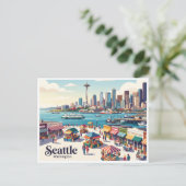 Carte Postale Front de mer de Seattle, Washington (Debout devant)