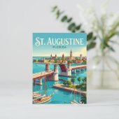Carte Postale Front de mer de St. Augustine USA (Debout devant)