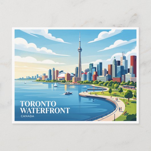 Carte Postale Front de mer de Toronto Canada (Devant)