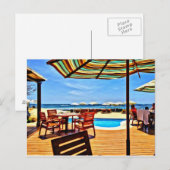 Carte Postale Front de plage (Devant / Derrière)