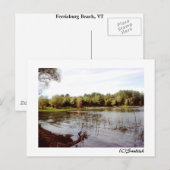 Carte Postale Front du lac Vermont (Devant / Derrière)