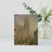 Carte Postale Front ouest de Notre-Dame, Rouen (Debout devant)