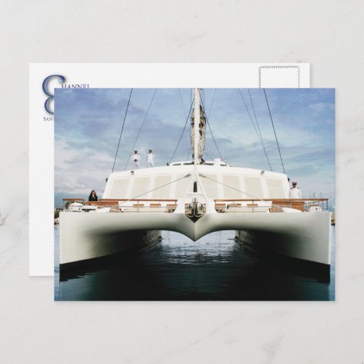 Carte Postale Front Sur Catamaran (Devant / Derrière)