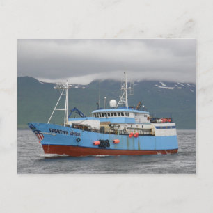 Carte Postale Frontier Spirit, Longliner dans Dutch Harbour, Ala