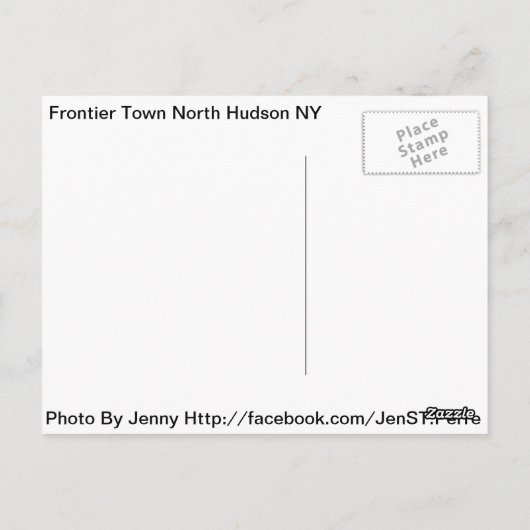 Carte Postale Frontier Town NY (Dos)