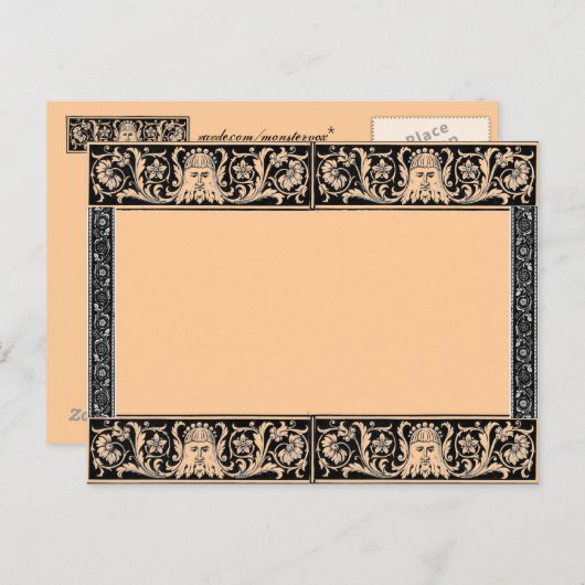 Carte postale frontière (Devant / Derrière)