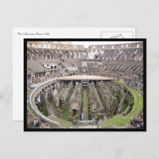 Carte Postale frontière circulaire colossale (Devant / Derrière)