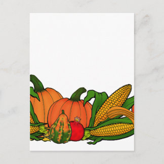 Carte Postale frontière d'automne