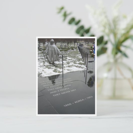 Carte Postale frontière du mémorial de la corée (Debout devant)