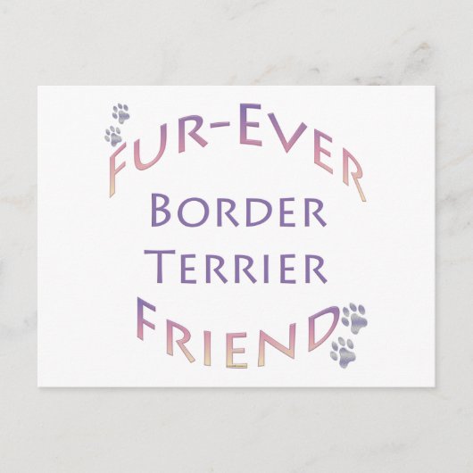 Carte Postale Frontière Terrier Furever (Devant)