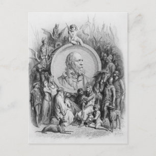 Carte Postale Frontispiece aux 'Idylles du Roi'