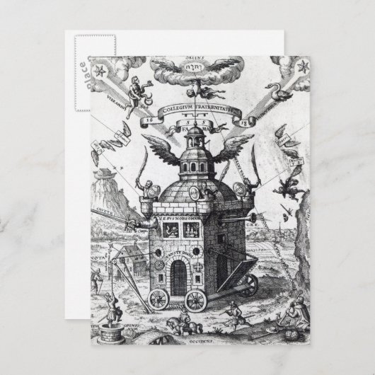 Carte Postale Frontispiece 'Collegium Fama Fraternitatis' (Devant / Derrière)