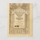 Carte Postale Frontispiece de "Le Livre de la Prière Commune" (Devant)