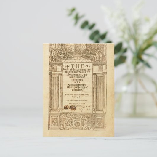 Carte Postale Frontispiece de "Le Livre de la Prière Commune" (Debout devant)