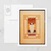 Carte Postale Frontispiece pour 'One Red Letter' (litho couleur) (Devant / Derrière)