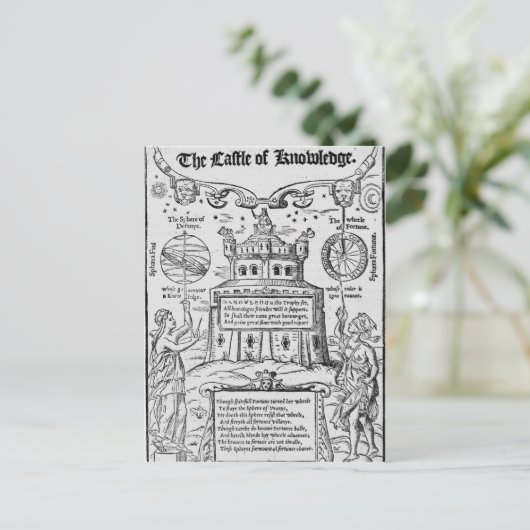 Carte Postale Frontispiece to 'Le Château de la Connaissance' (Debout devant)