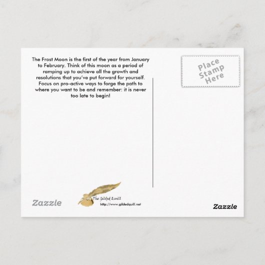Carte postale Frost Moon (Dos)