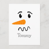 Carte Postale Frosty, le Snowman, face confuse (Devant)