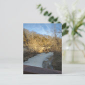 Carte Postale Frozen Stream in the Burlington Iowa (Debout devant)