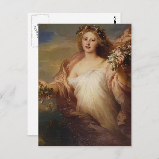 Carte Postale Frubling de Franz Xaver Winterhalter (Devant / Derrière)