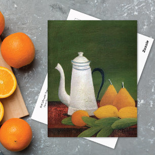 Carte Postale Fruit à base de théière à vie fixe Henri Rousseau