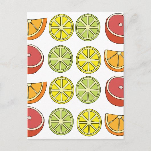 Carte Postale Fruit aux agrumes (Devant)