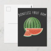 Carte Postale Fruit Bonss jambon Watermelon Végétal (Devant / Derrière)