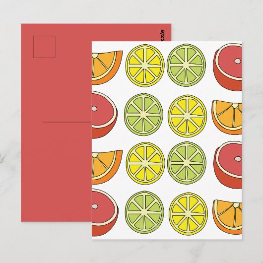 Carte Postale Fruit Citron (Devant / Derrière)