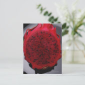 Carte Postale Fruit de dragon coupé en tranches (Debout devant)