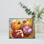 Carte Postale Fruit de grenade et jus (Debout devant)