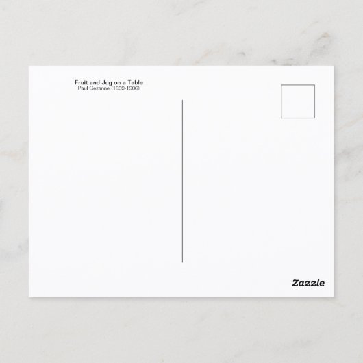 Carte Postale Fruit de jug en grès Paul Cezanne (Dos)