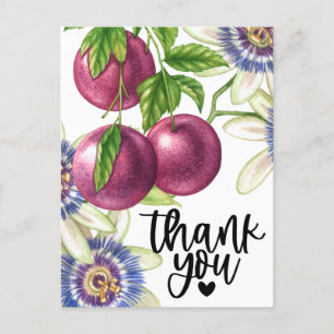 Carte Postale Fruit de la passion Merci