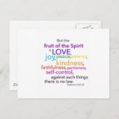 Carte Postale Fruit de l'Esprit (Devant / Derrière)