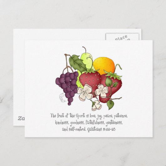 Carte Postale Fruit de l'Esprit (Devant / Derrière)