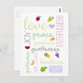 Carte Postale fruit de l'esprit (Devant / Derrière)