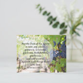 Carte Postale Fruit de l'Esprit Bible Mémoire Verse (Debout devant)
