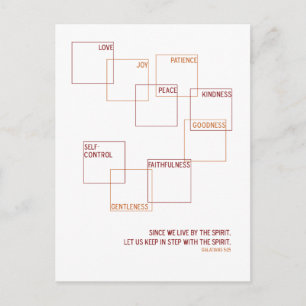 Carte Postale Fruit de l'Esprit moderne design