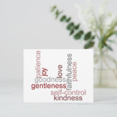 Carte Postale Fruit de l'Esprit Word Art (Debout devant)