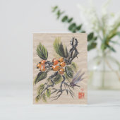 Carte Postale Fruit de Loquat chinois (Debout devant)