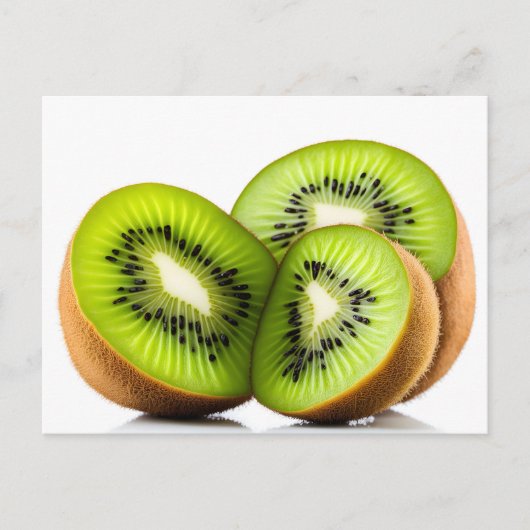 Carte Postale Fruit kiwi vert (Devant)