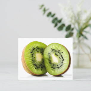 Carte Postale Fruit kiwi vert