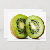 Carte Postale Fruit kiwi vert (Devant / Derrière)