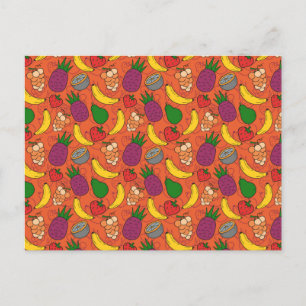 Carte Postale Fruit motif transparent motif de surface de frui