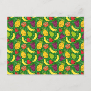 Carte Postale Fruit motif transparent motif de surface de frui