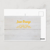 Carte Postale Fruit orange pour végétalien et végétalien (Dos)