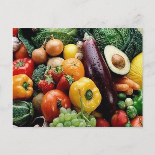 CARTE POSTALE FRUIT & VEGETABLES (Devant)