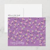 Carte Postale Fruit Watermelon crème glacée et Motif de plaisir  (Devant / Derrière)