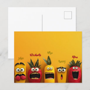 Carte Postale Fruits amusants